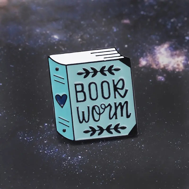 Bookworm Enamel Pin