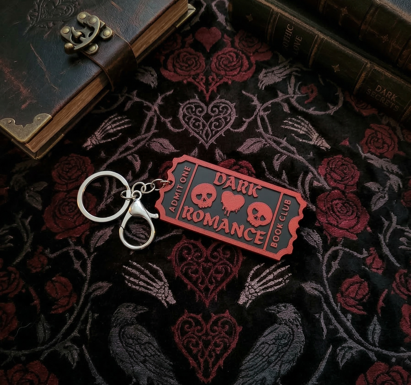 Bookish Ticket Keyring