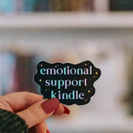 Emotional Support Kindle Sticker