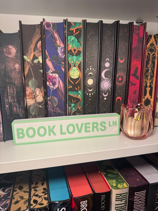 Book Lovers Ln Street Sign