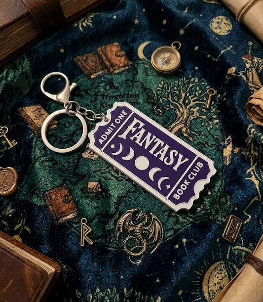 Bookish Ticket Keyring