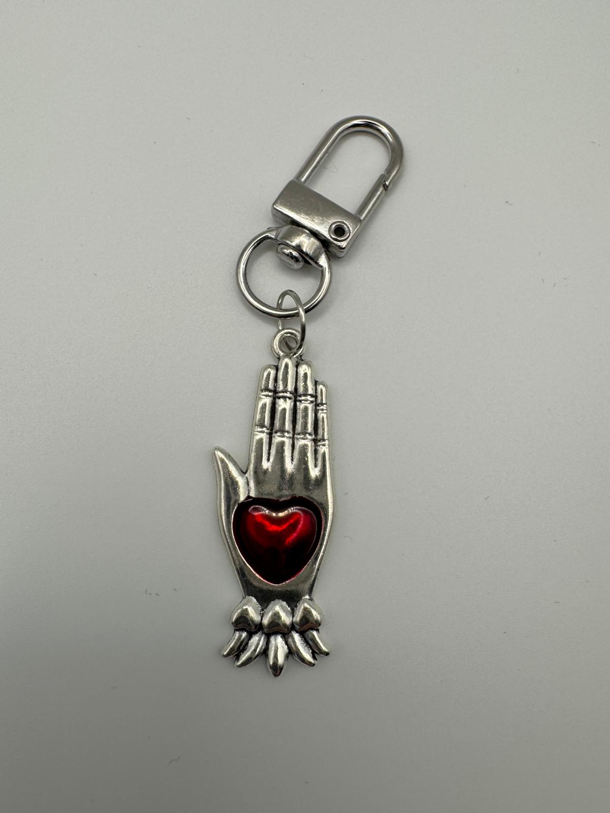 Assorted Kindle Charms/Keyrings - Silver and Red Collection