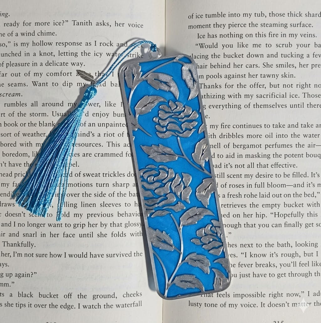 Silver Bloom Bookmark